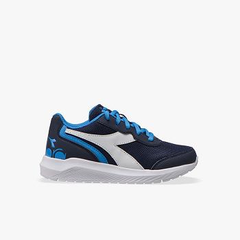 Diadora Falcon Jr Tmavomodre - Detske Bezecke Topanky